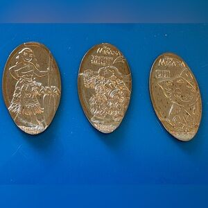 Set of 3 Disney’s Moana Pressed Souvenir Pennies